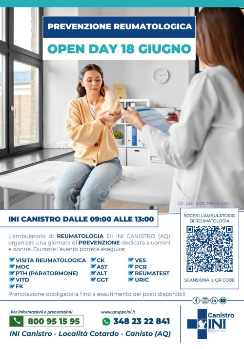 Open day reumatologia INI Canistro 18 giugno